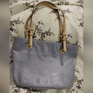 Michael Kors Periwinkle Tote Bag with Gold Hardware